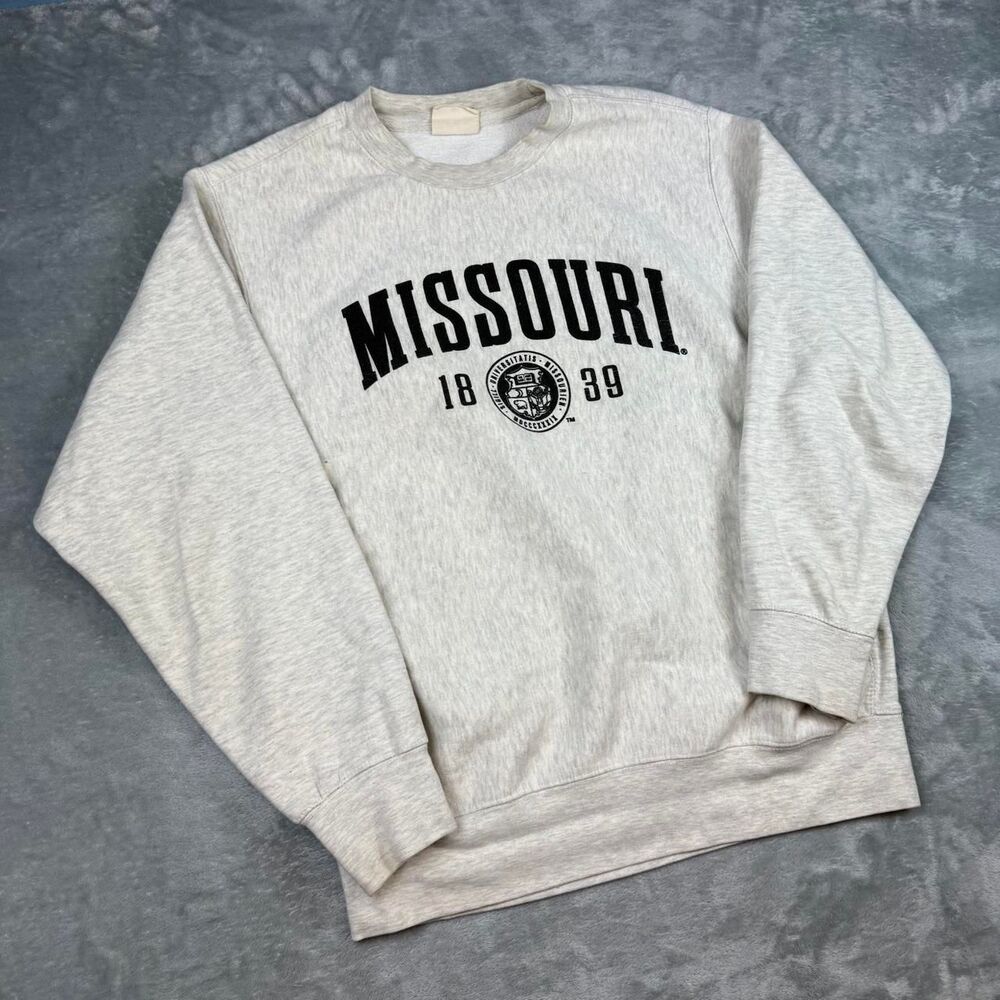 Mv-sport Men's Grey and White Sweatshirt